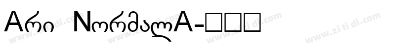 Ari NormalA字体转换